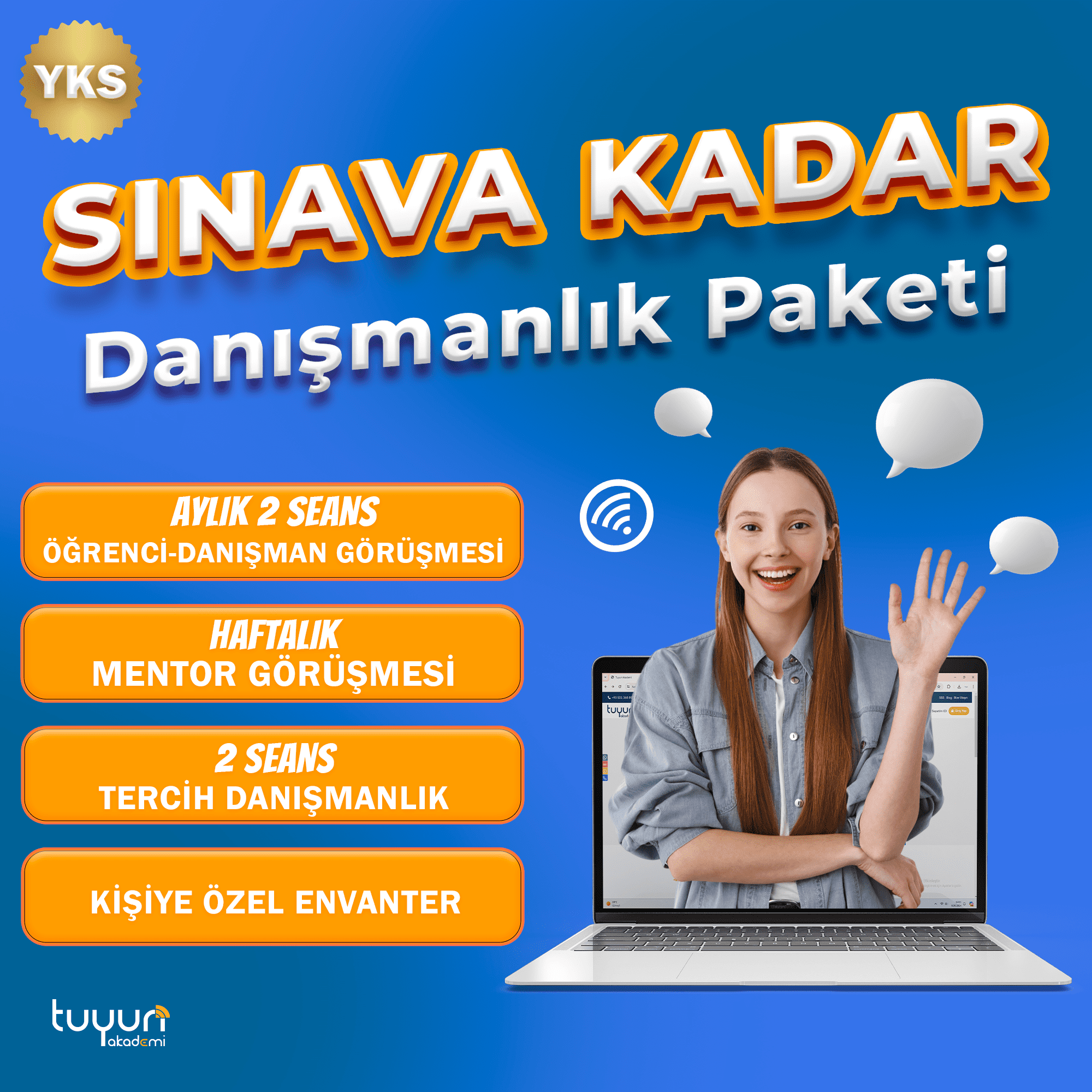 YKS 2025 SINAVA KADAR DANIŞMANLIK PAKETİ